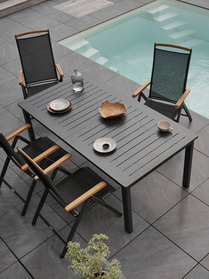 Table à manger extensible Lomma, Anthracite 194-312 cm Brafab