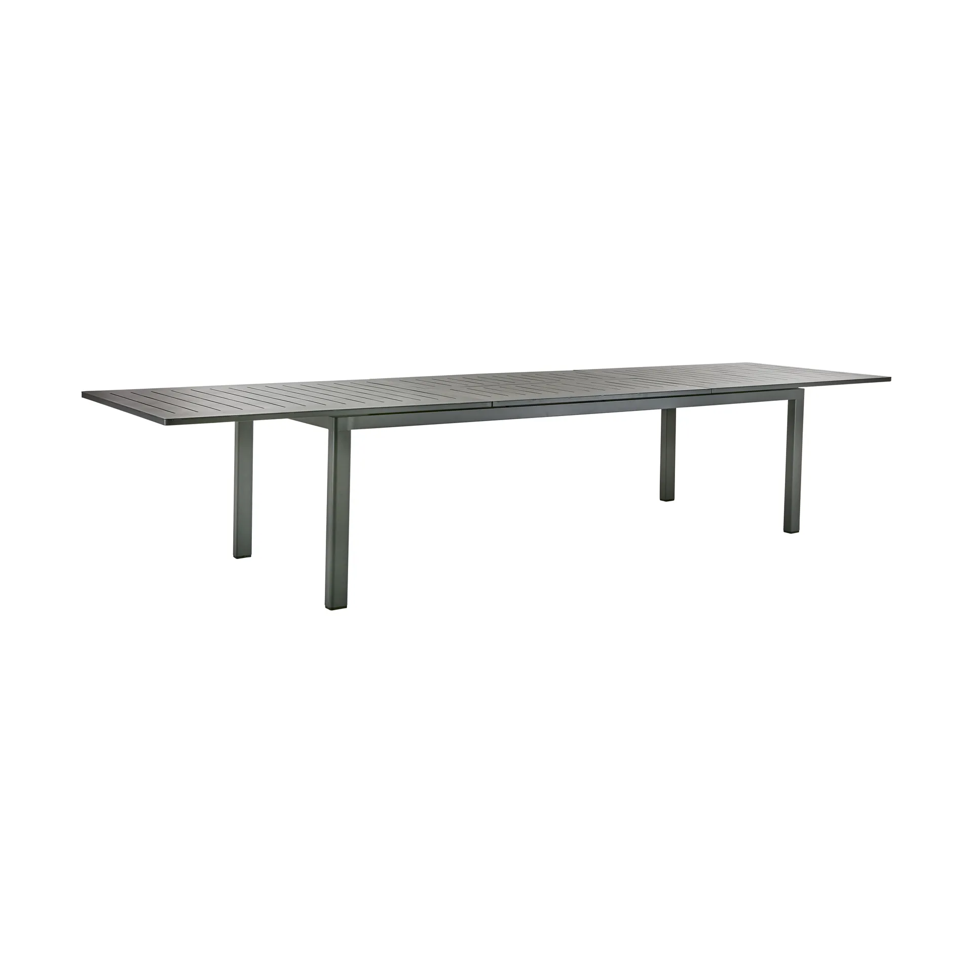 Table à manger extensible Lomma, Anthracite XL 260-380 cm Brafab