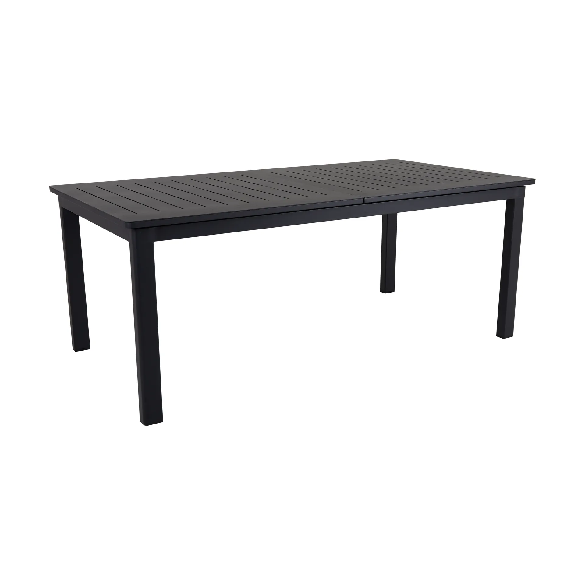 Table à manger extensible Lomma, Noir 194-312 cm Brafab