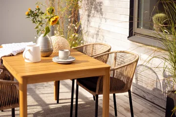 Table à manger Joe - Nature, 140x80 cm - Brafab