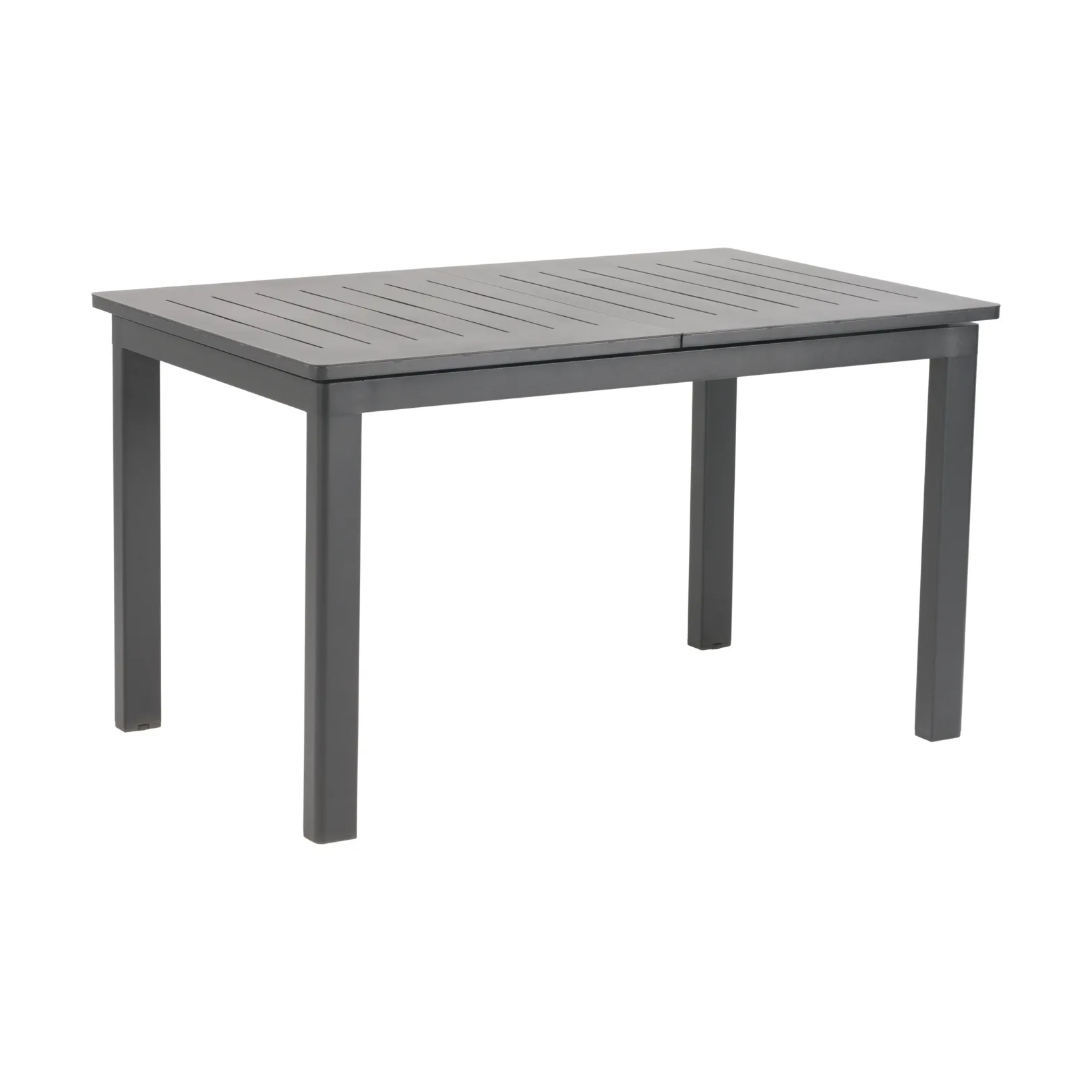 Brafab Table à manger Lomma Anthracite, 128-187x80x73 cm