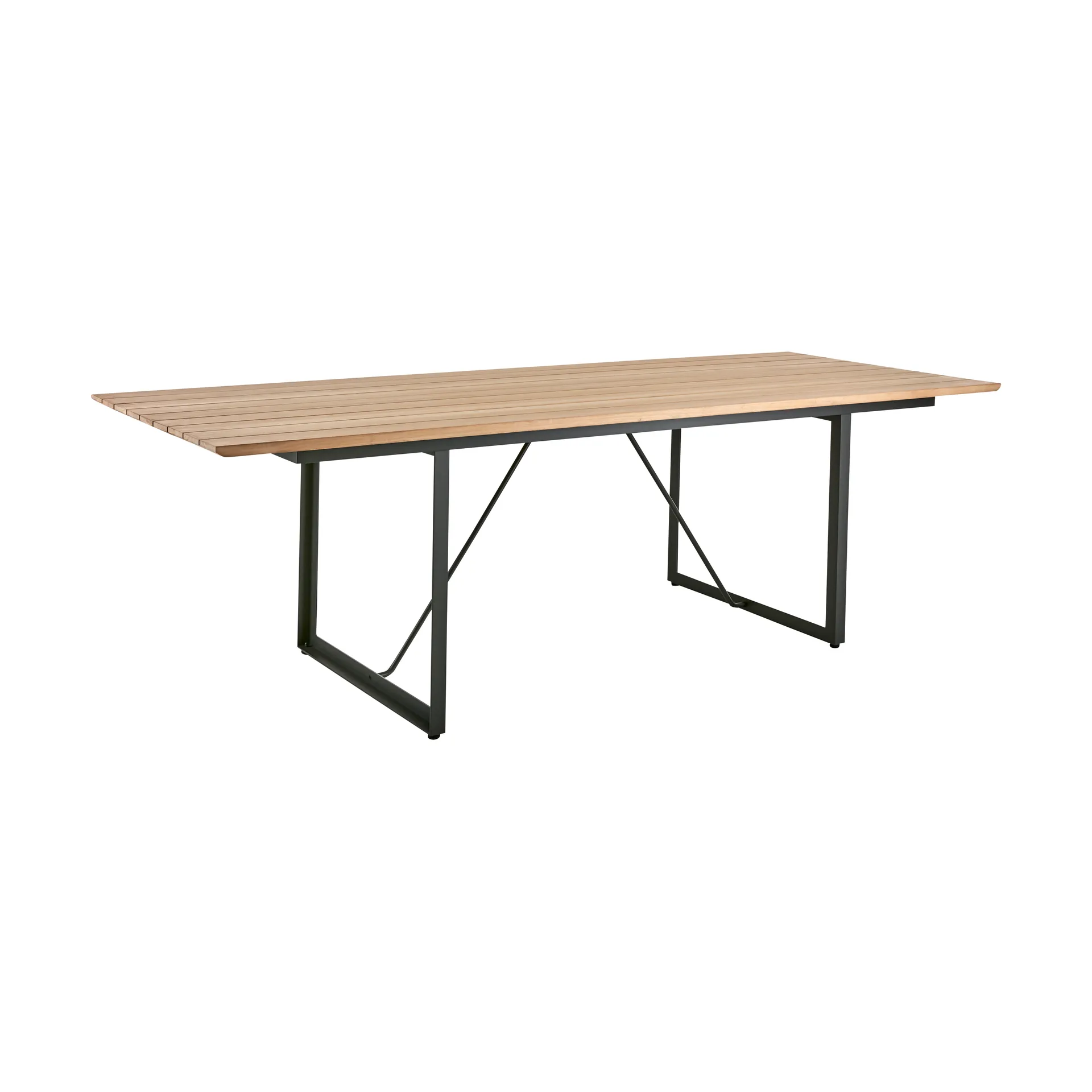 Table à manger Shad 240 cm teak-anthracite,  Brafab