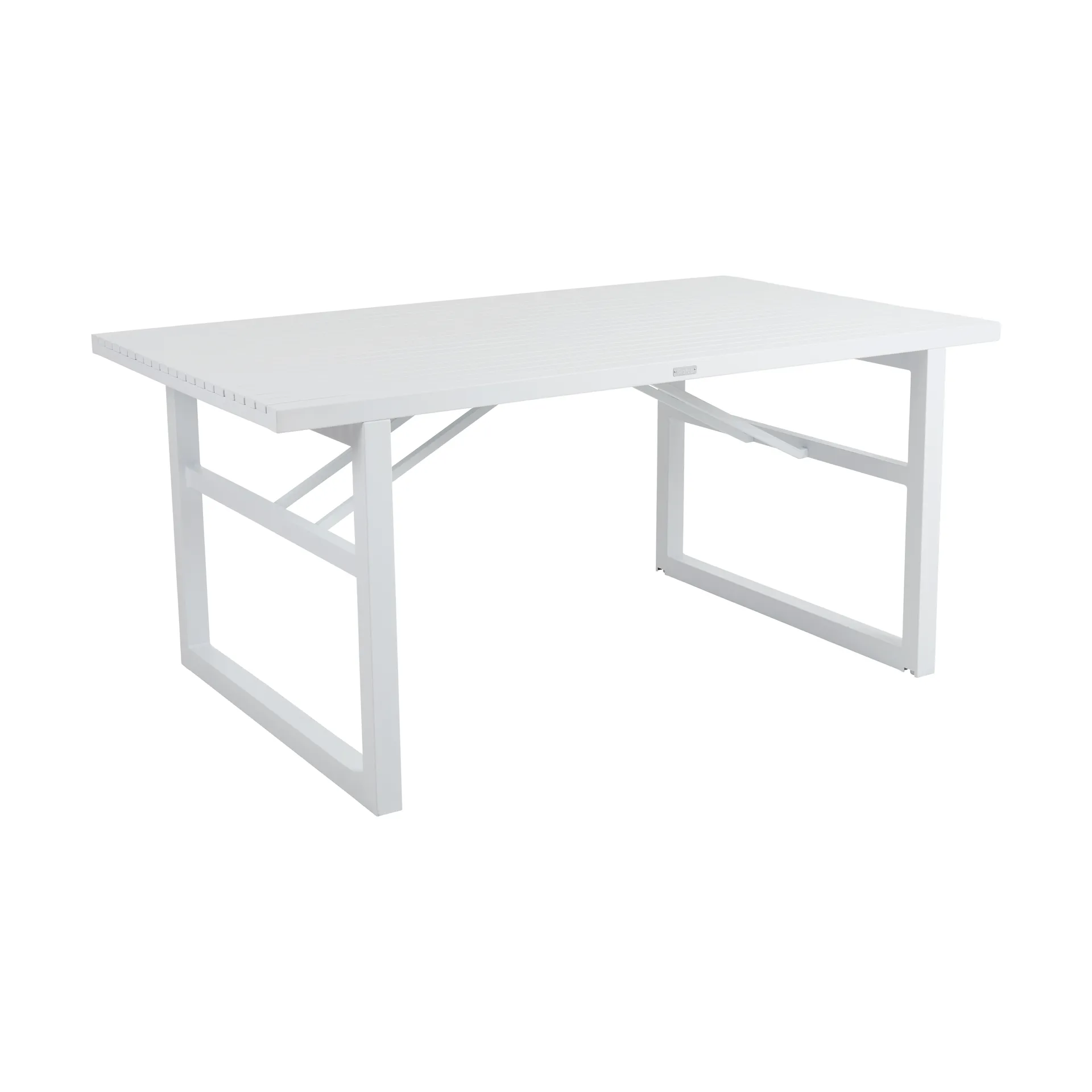 Table à manger Vevi, Blanc 160 cm Brafab