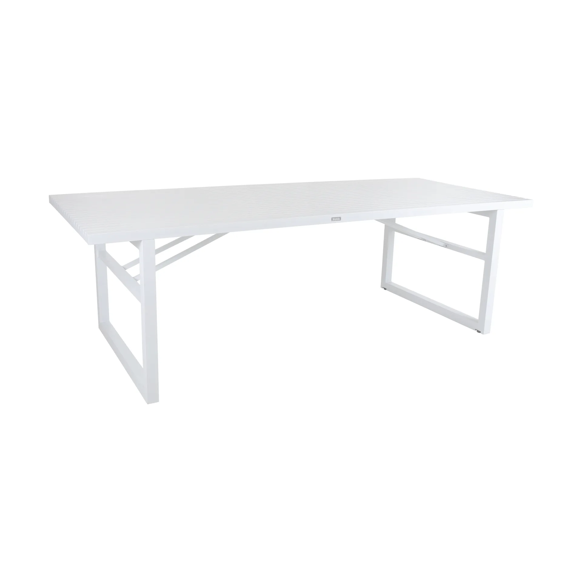 Table à manger Vevi, Blanc 230 cm Brafab