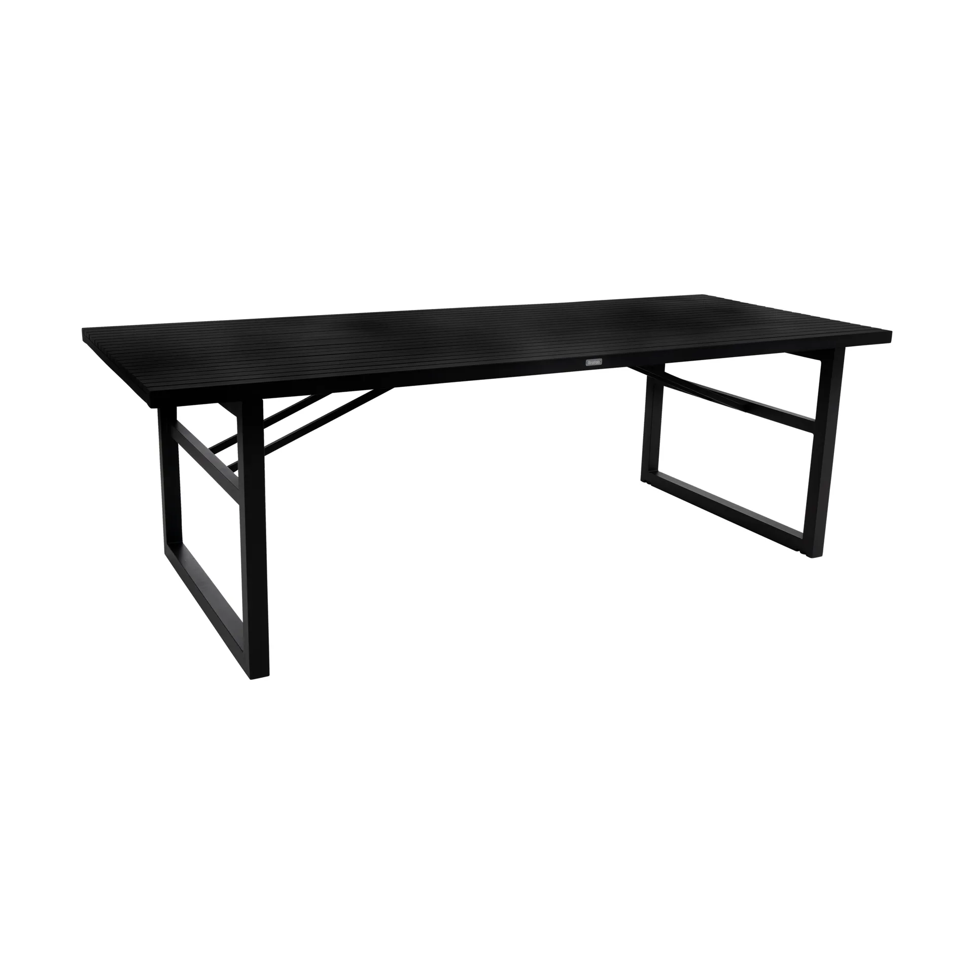 Table à manger Vevi, Noir 230 cm Brafab