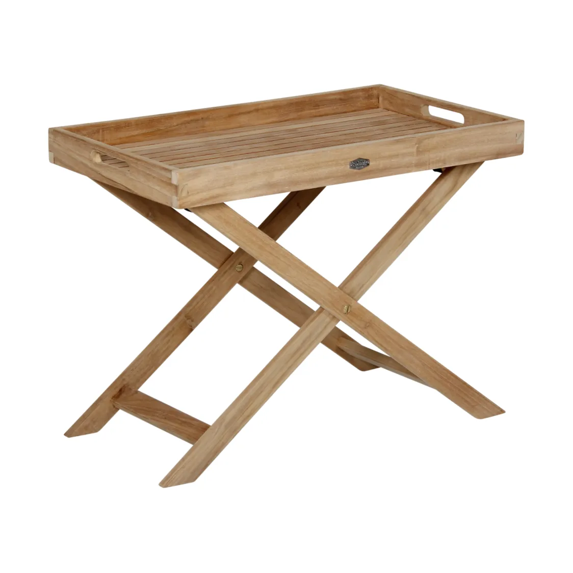 Table avec plateau Turin, Nature, 70x40x53 cm Brafab