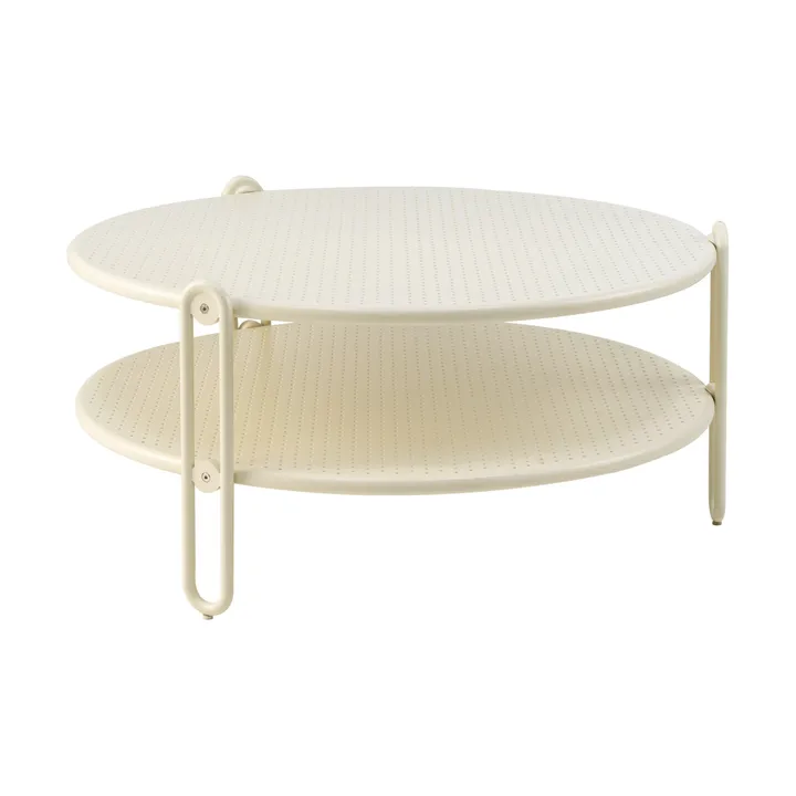 Table basse Blixt - Pearl white, Ø85 cm - Brafab