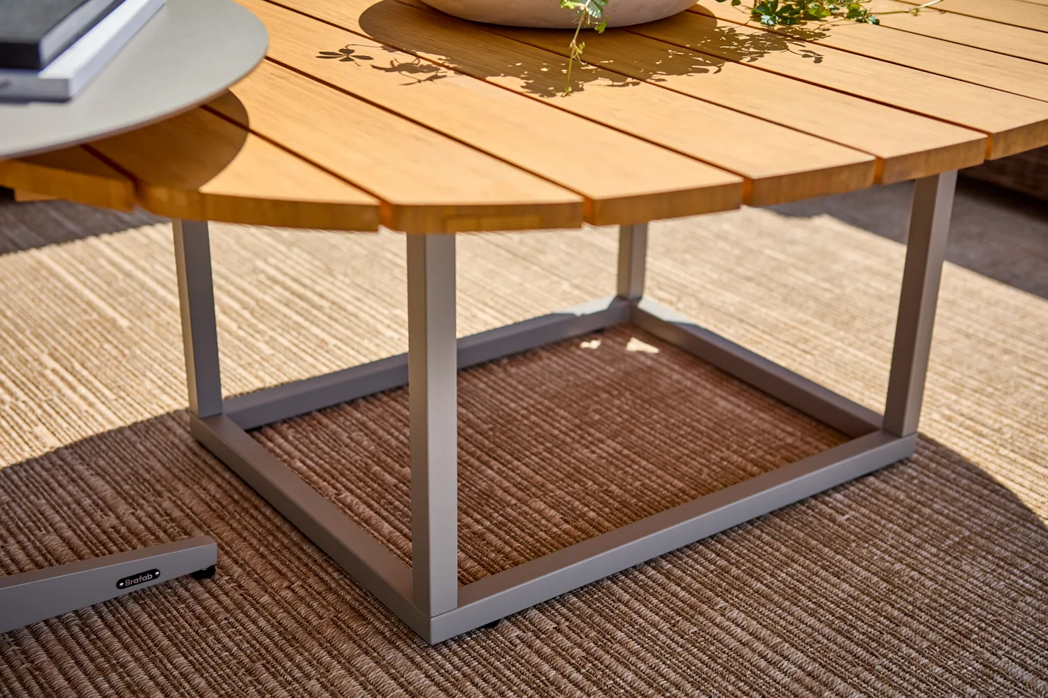 Table basse Olive, Khaki-bambou, 110x80 cm Brafab