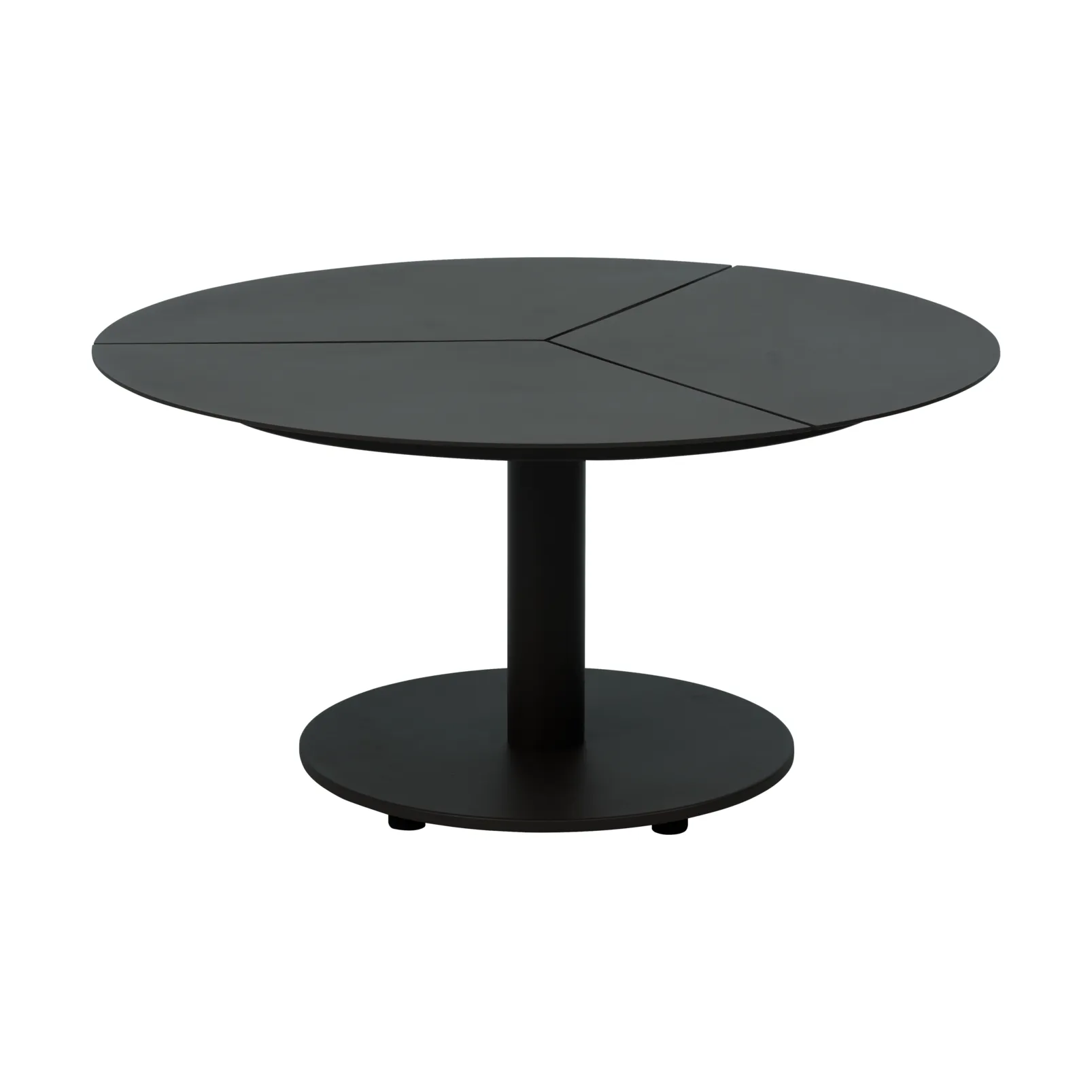 Table basse Peace, Noir, Ø80x40 cm Brafab