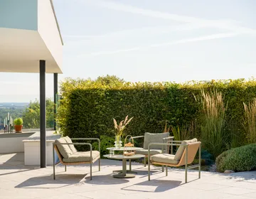 Table basse Peace - Nordic green, Ø80x46 cm - Brafab