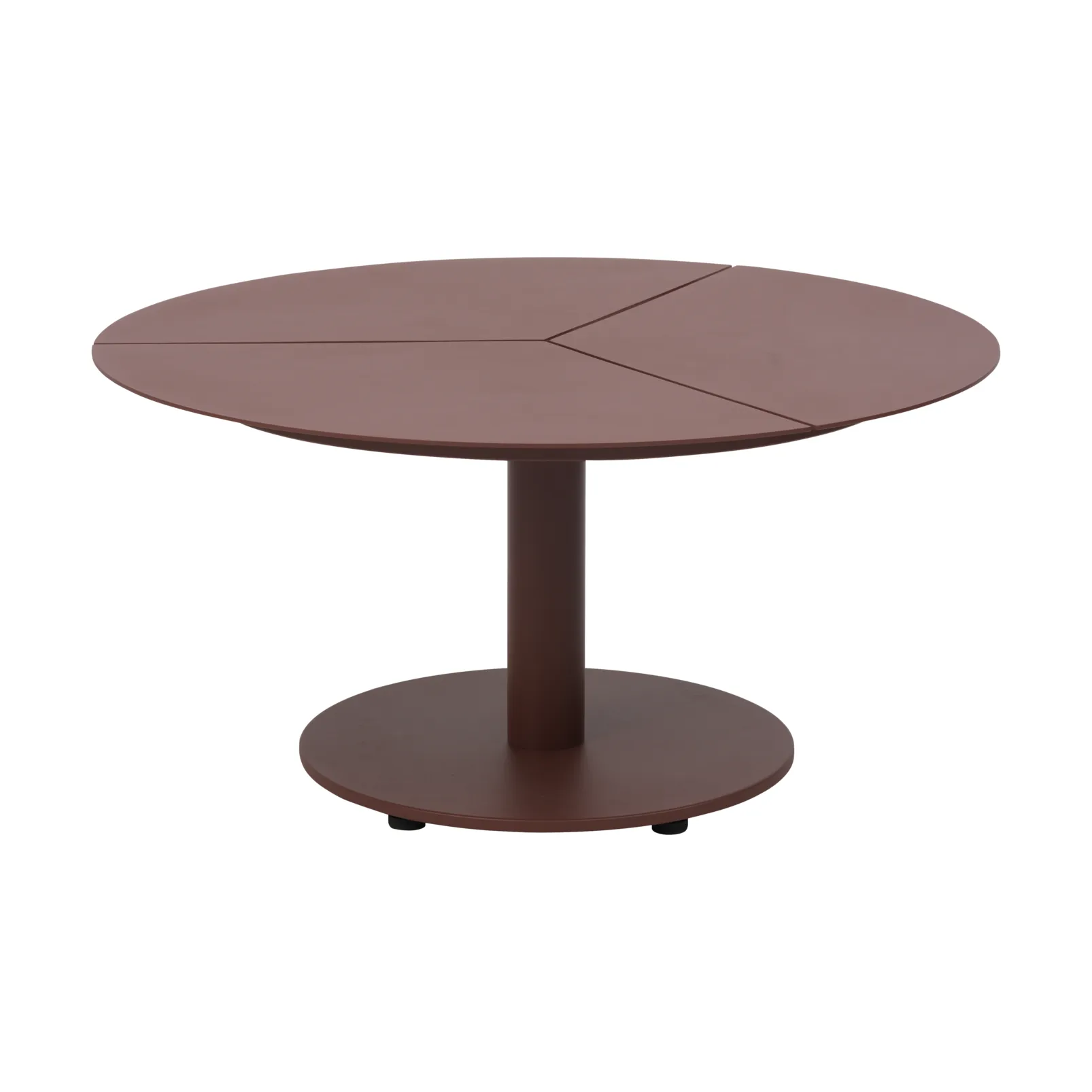 Table basse Peace, Zin red, Ø80x40 cm Brafab