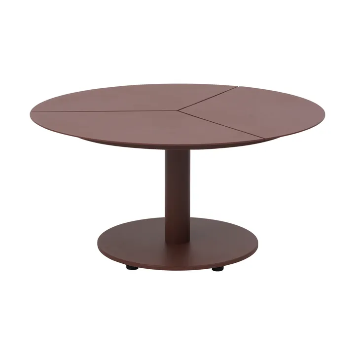 Table basse Peace - Zin red, Ø80x40 cm - Brafab