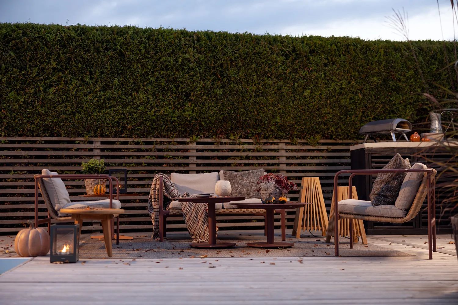 Table basse Peace, Zin red, Ø80x40 cm Brafab