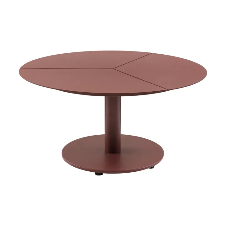 Table basse Peace - Zin red, Ø80x46 cm - Brafab