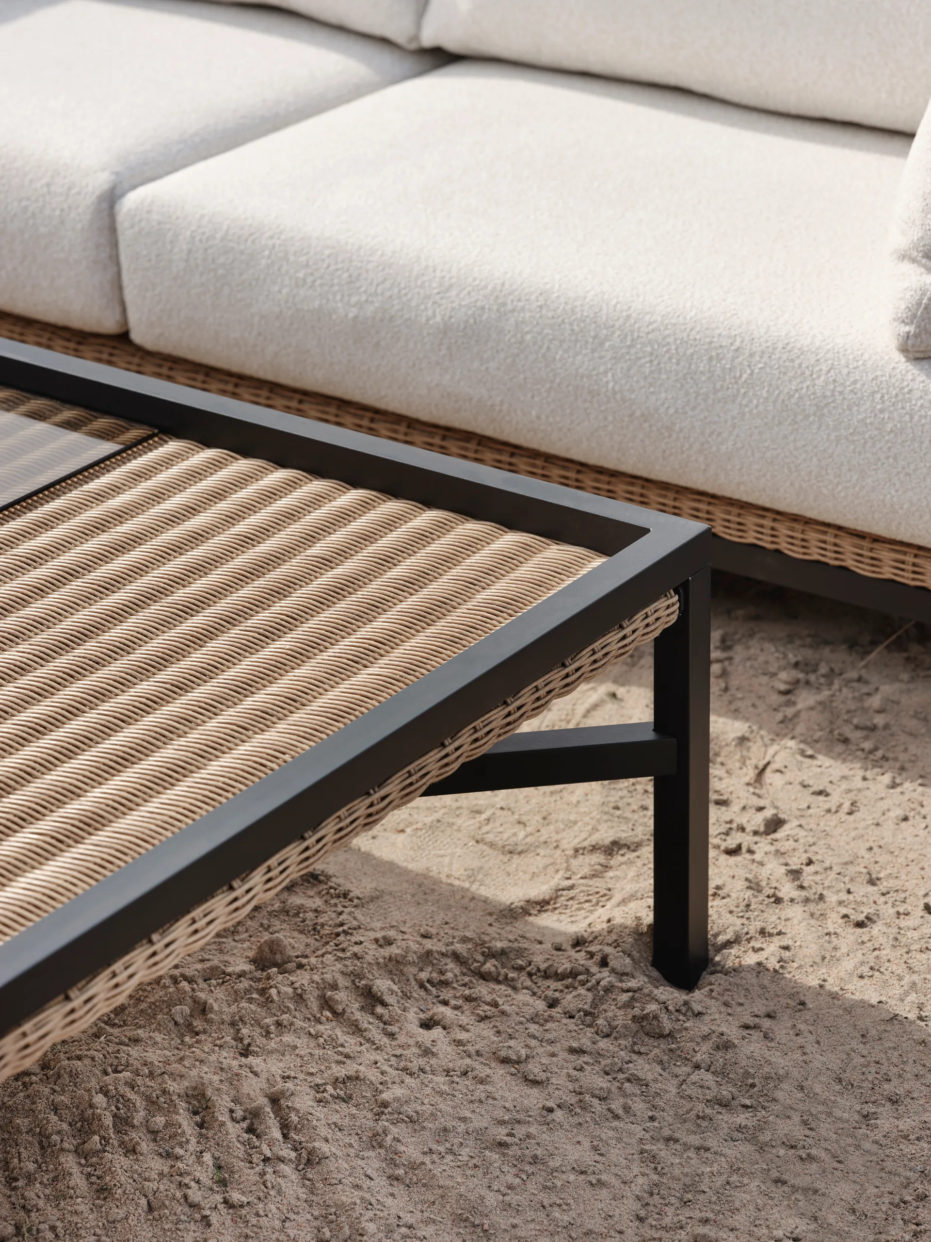 Table basse Shell, Noir Brafab