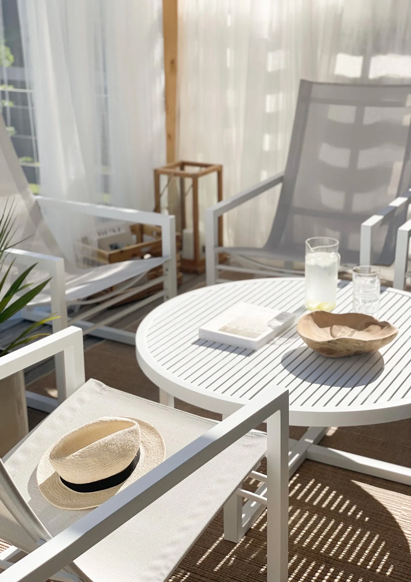 Table basse Vevi, Blanc Brafab