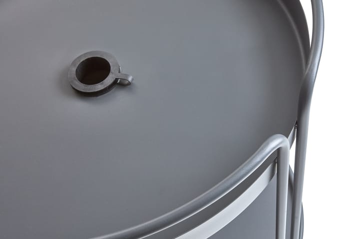 Table d'appoint et pied de parasol Shady, Anthracite Brafab