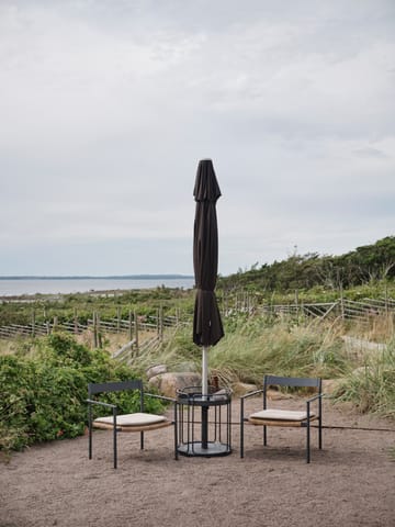 Table d'appoint et pied de parasol Shady - Anthracite - Brafab