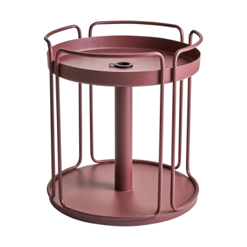 Table d'appoint et pied de parasol Shady - Zin red - Brafab