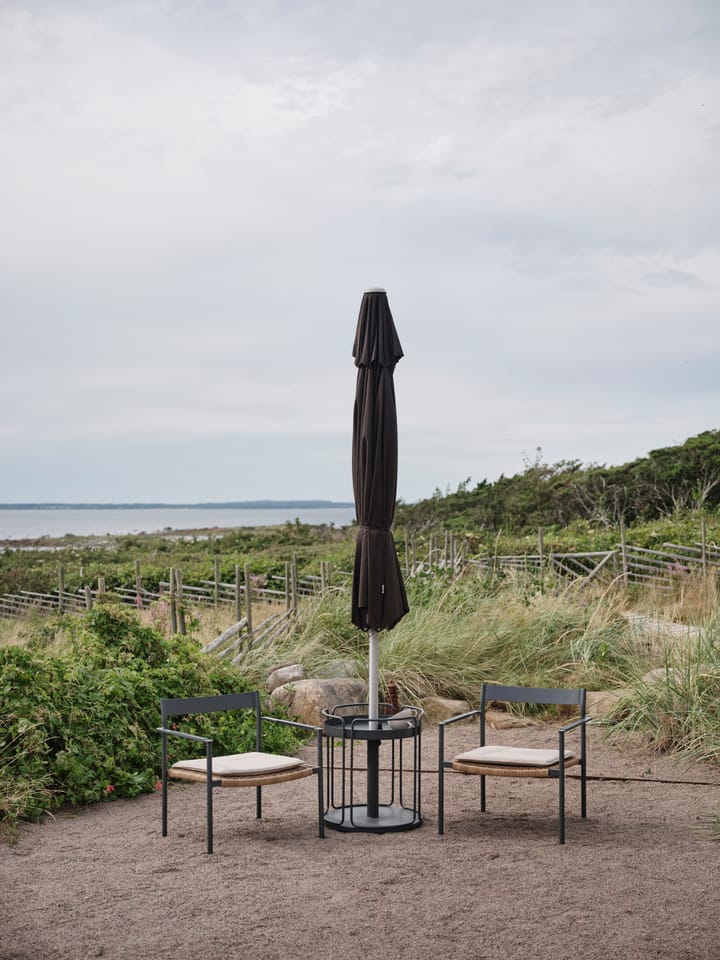 Table d'appoint et pied de parasol Shady, Zin red Brafab