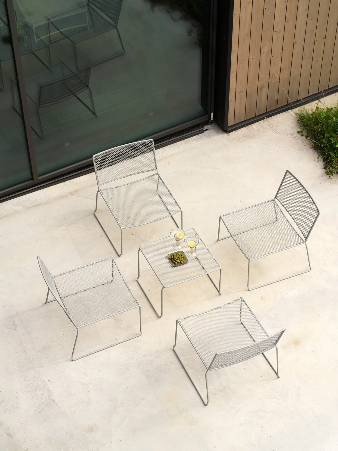 Table d'appoint Haru, Slate grey, 54x54 cm Brafab