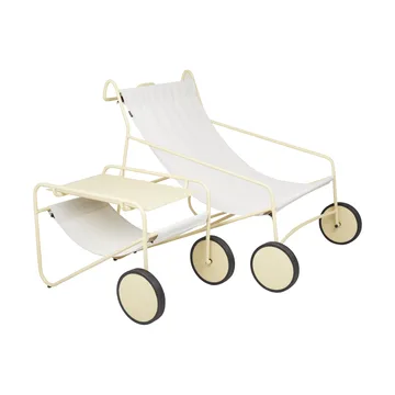 Table d'appoint Poul Table - Lemon-off white, 72x44 cm - Brafab