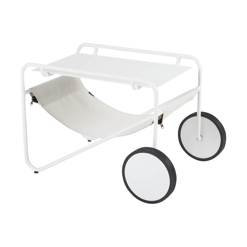 Table d'appoint Poul Table, White-off white, 72x44 cm Brafab