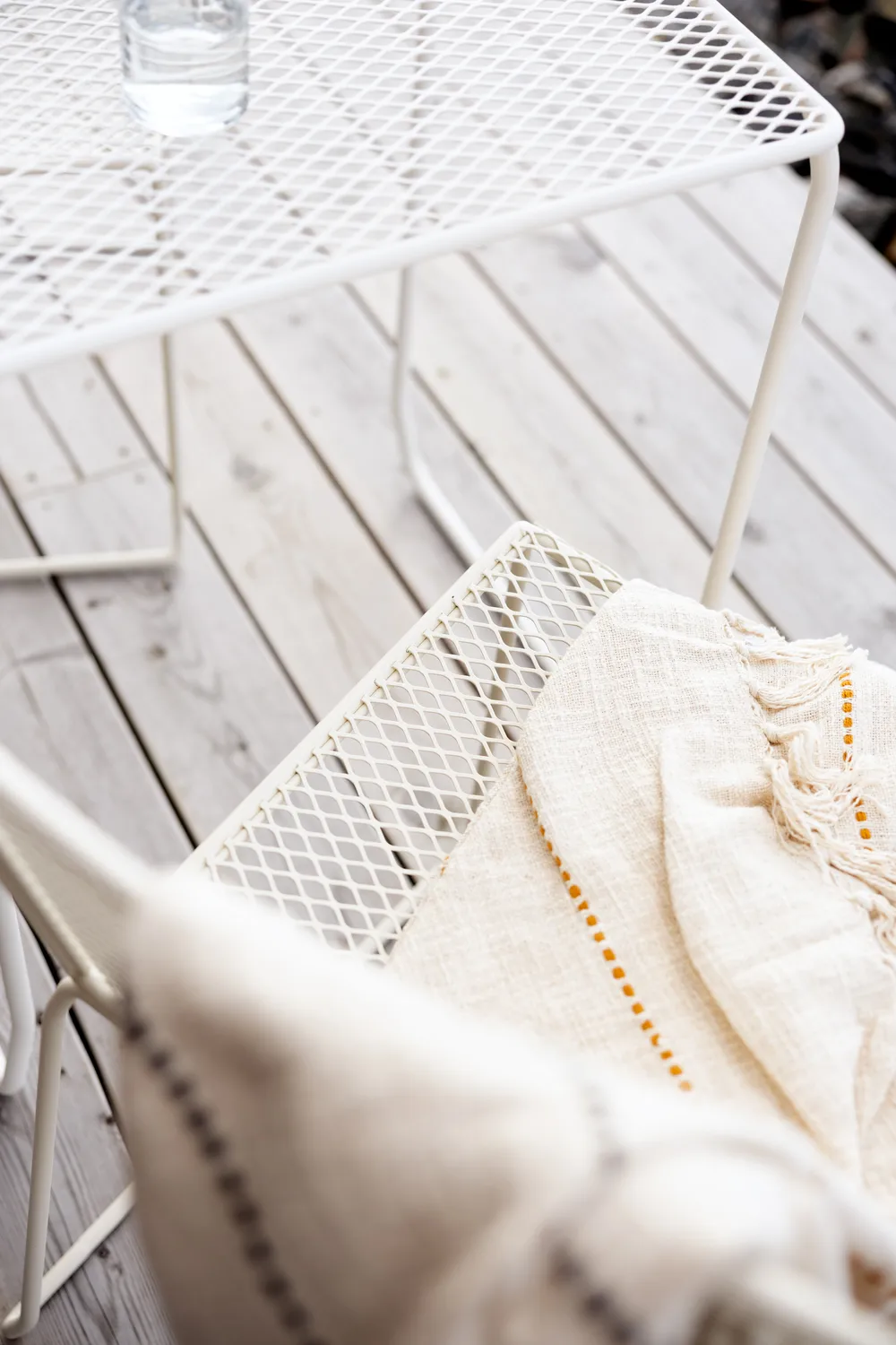 Table de café Haru, Pearl white, 54x61 cm Brafab