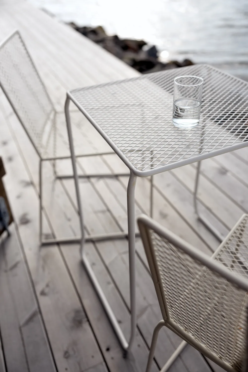Table de café Haru, Pearl white, 54x61 cm Brafab