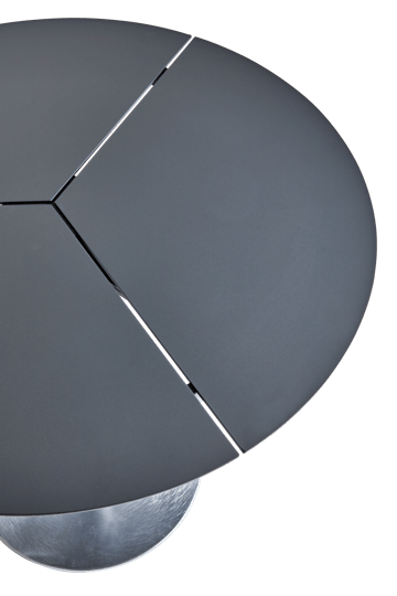 Table de café Peace Bistro Ø80 cm Anthracite - undefined - Brafab