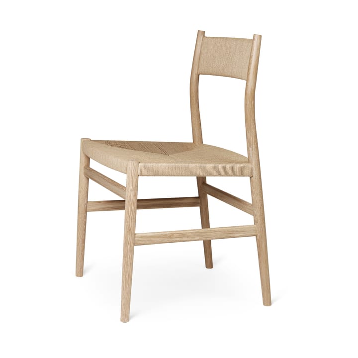 Chaise Heritage dossier et assise tressés, Cordon de papier de chêne huilé Brdr. Krüger