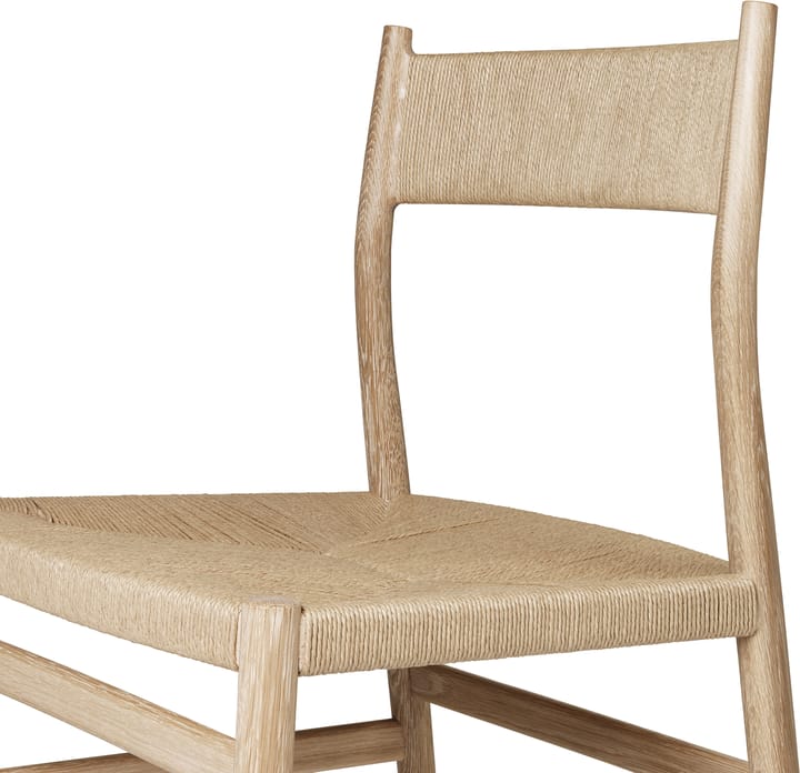Chaise Heritage dossier et assise tressés, Cordon de papier de chêne huilé Brdr. Krüger