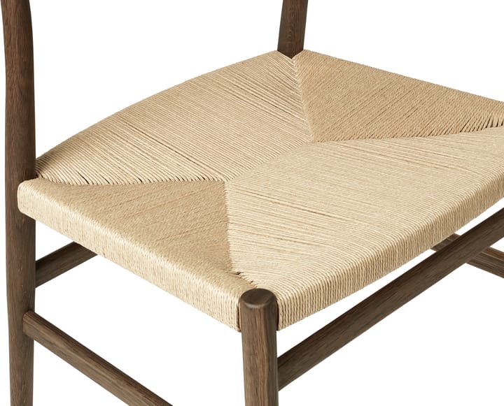 Chaise Heritage dossier et assise tressés, Cordon en papier de chêne fumé Brdr. Krüger