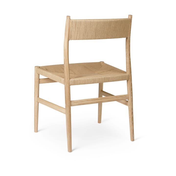 Chaise Heritage dossier et assise tressés, Cordon en papier de chêne huilé Brdr. Krüger