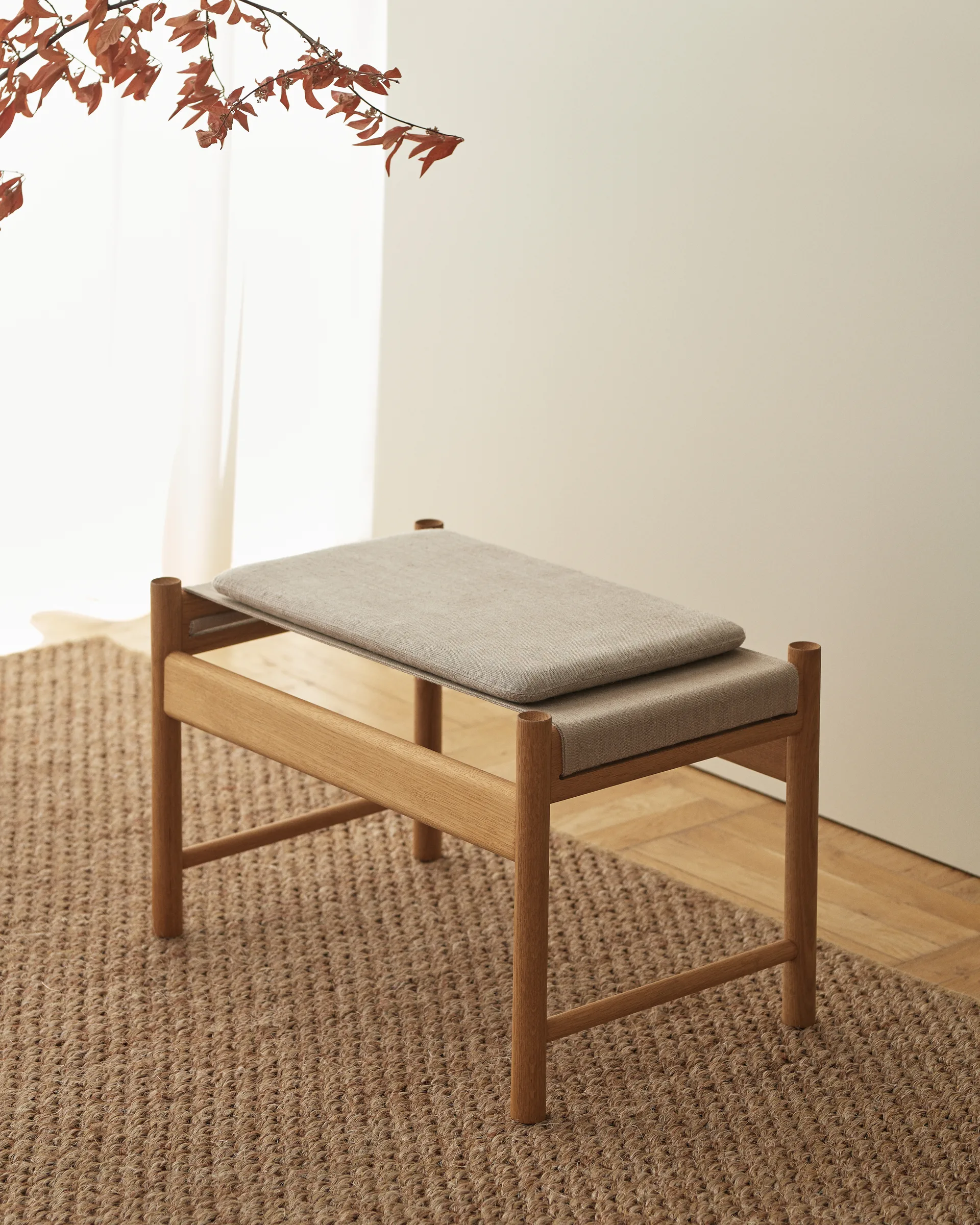 Coussin HB 33x53x3,5 cm, Toile nature Brdr. Krüger