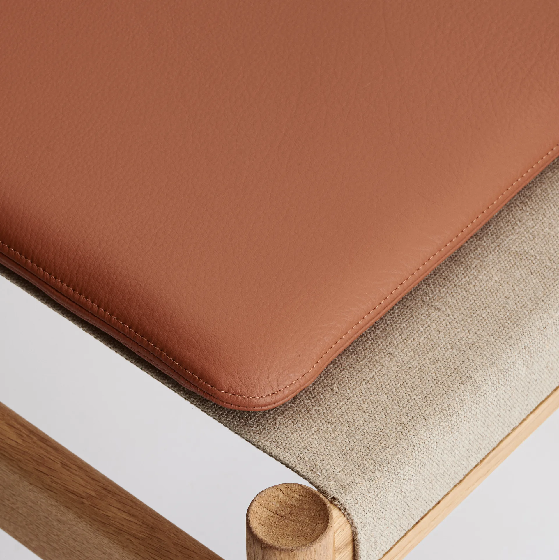 Coussin HB 35x60 cm, Cuir Spectrum Brandy Brdr. Krüger