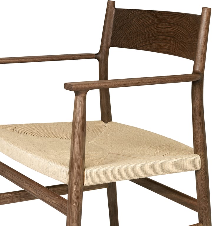 Fauteuil Arv siège tissé, Cordon en papier de chêne fumé Brdr. Krüger