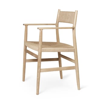Fauteuil Heritage dossier et assise tissés - Cordon de papier de chêne huilé - Brdr. Krüger