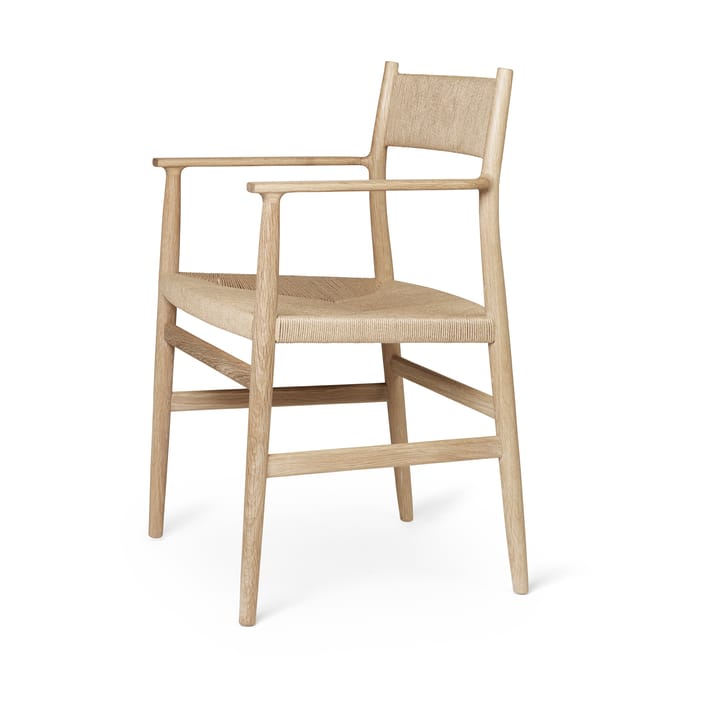 Fauteuil Heritage dossier et assise tissés, Cordon de papier de chêne huilé Brdr. Krüger