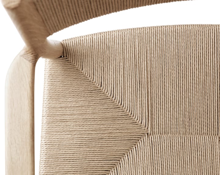 Fauteuil Heritage dossier et assise tissés, Cordon de papier de chêne huilé Brdr. Krüger