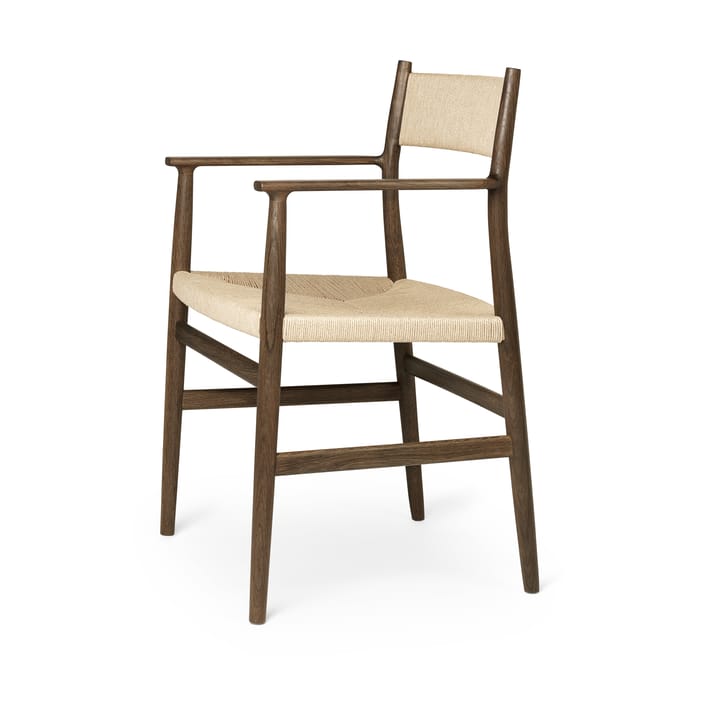 Fauteuil Heritage dossier et assise tissés, Cordon en papier de chêne fumé Brdr. Krüger