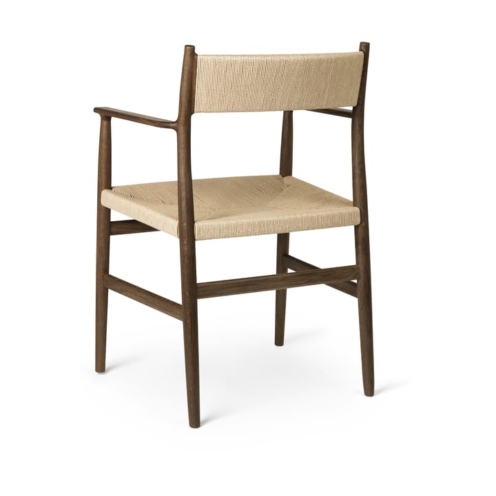 Fauteuil Heritage dossier et assise tissés, Cordon en papier de chêne fumé Brdr. Krüger