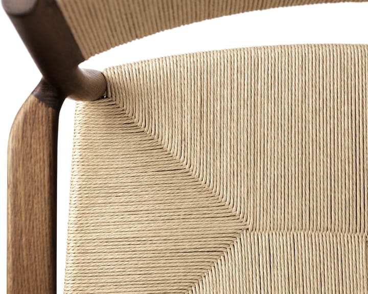 Fauteuil Heritage dossier et assise tissés, Cordon en papier de chêne fumé Brdr. Krüger