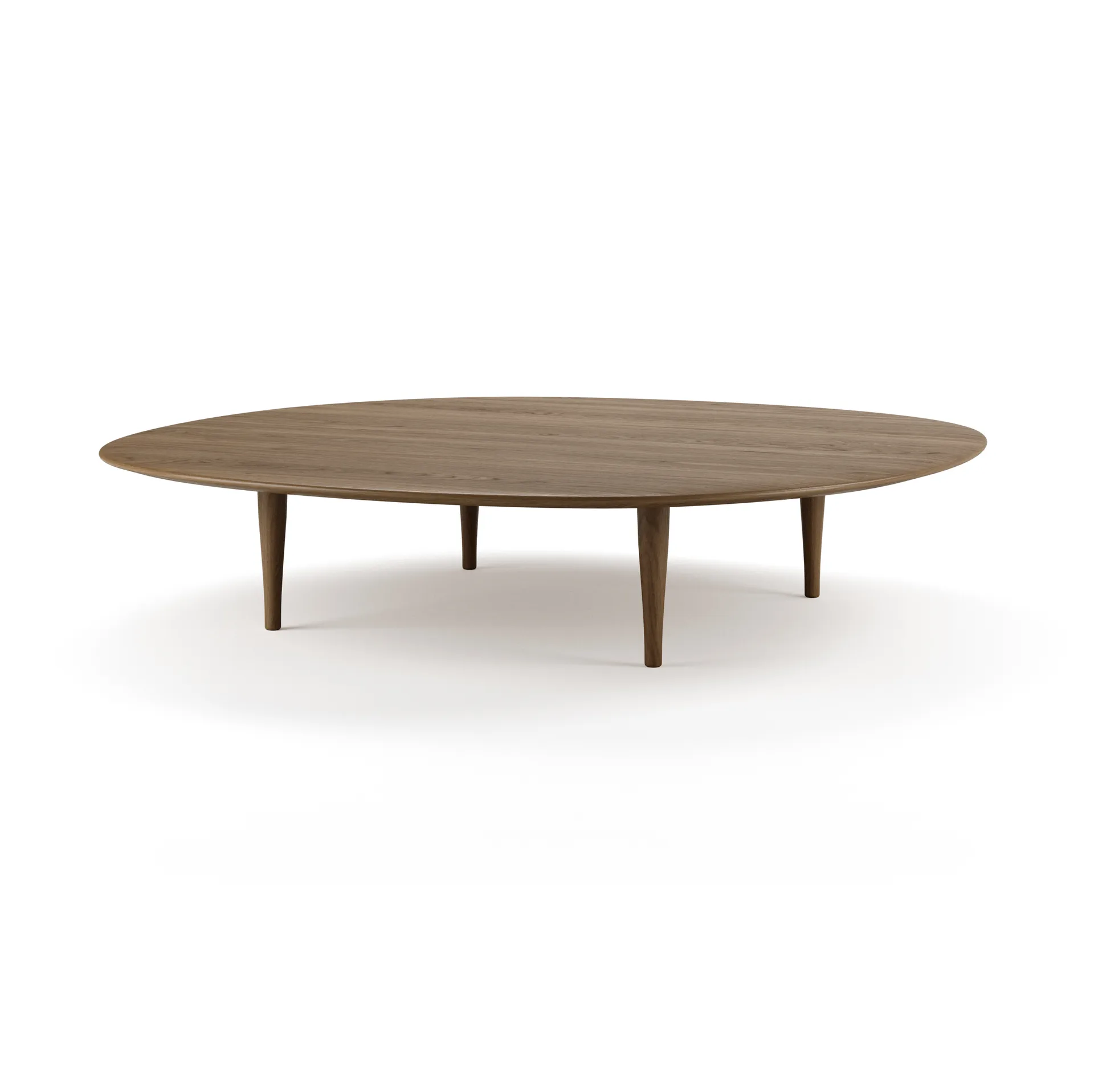 Table basse Jari Ø 118 cm, Chêne huilé fumé Brdr. Krüger