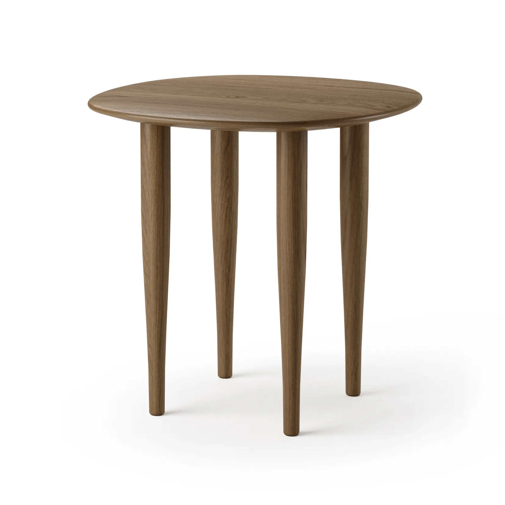 Table d'appoint Jari Ø 45 cm, Chêne huilé fumé Brdr. Krüger