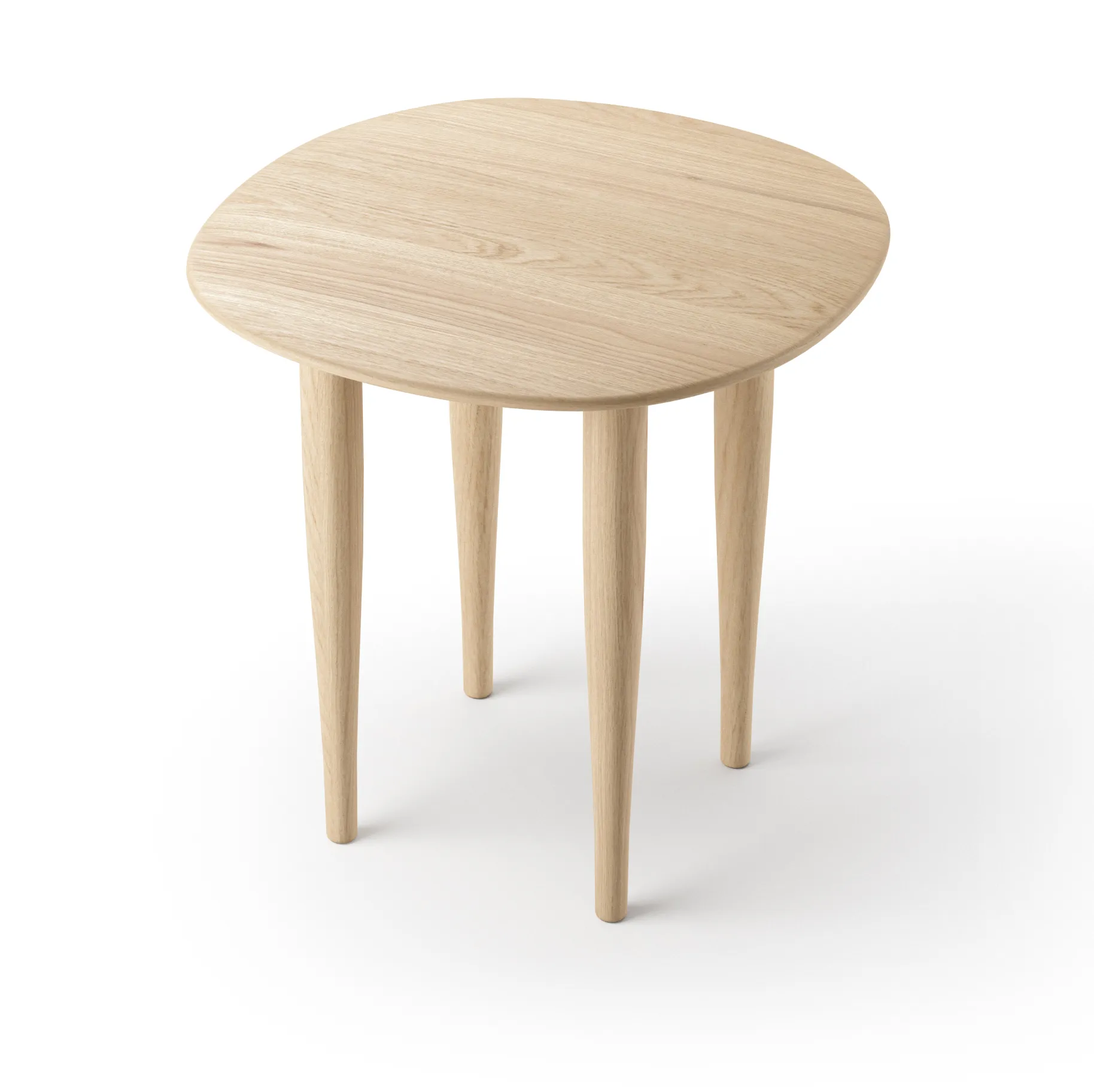 Table d'appoint Jari Ø 45 cm, Chêne huilé Brdr. Krüger