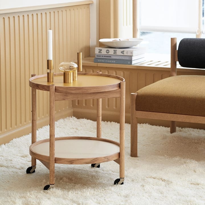 Table roulante Bølling Tray Table model 50 - base, structure en chêne huilé fumé - Brdr. Krüger