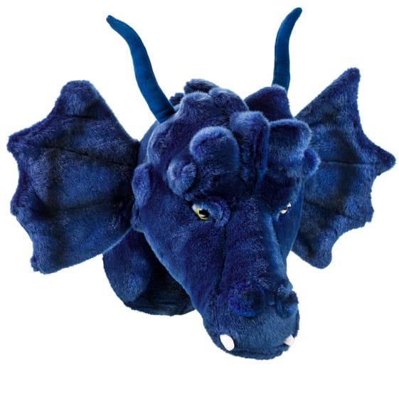 Tête de dragon pour mur - Bleu - Brigbys
