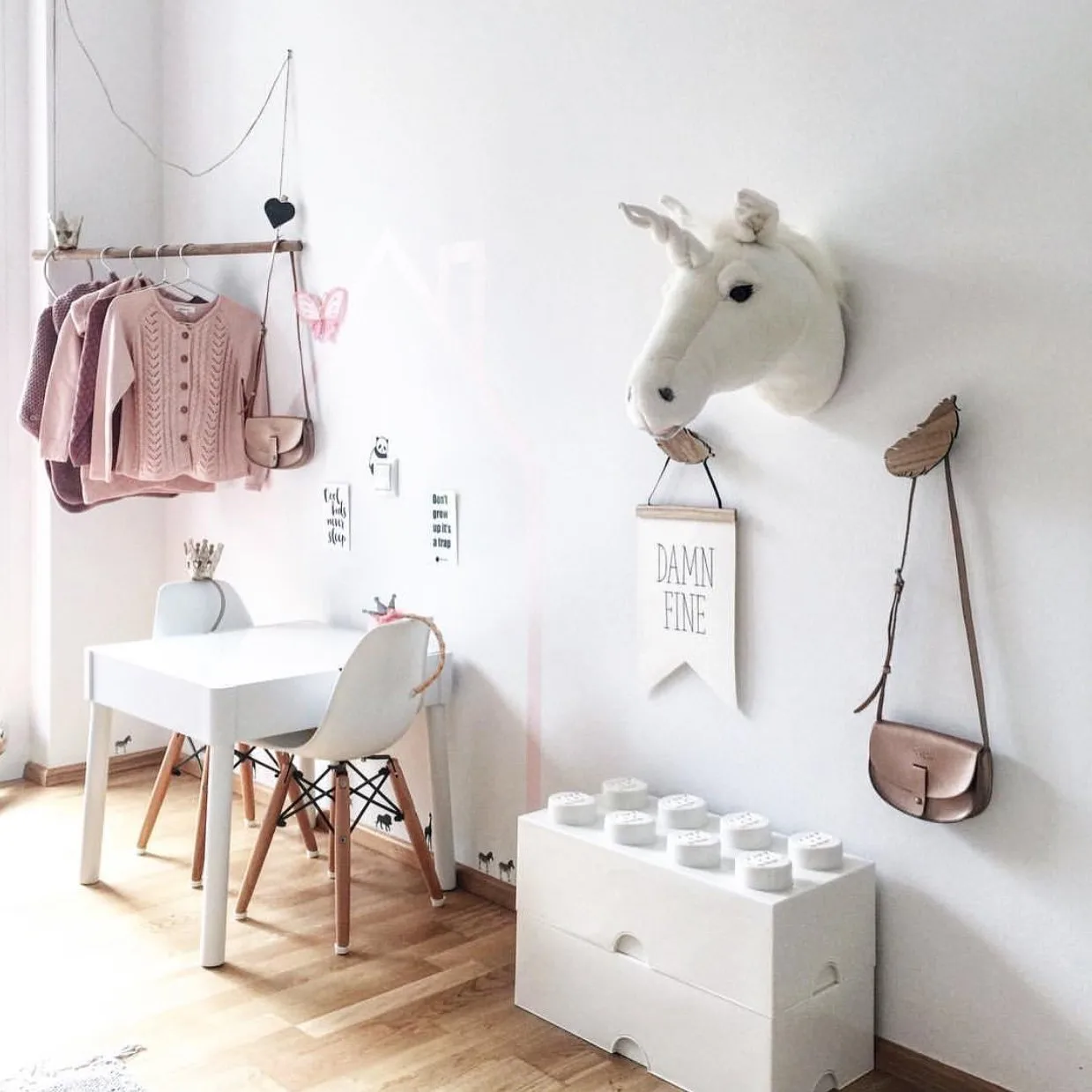 Trophée peluche Licorne, licorne Brigbys