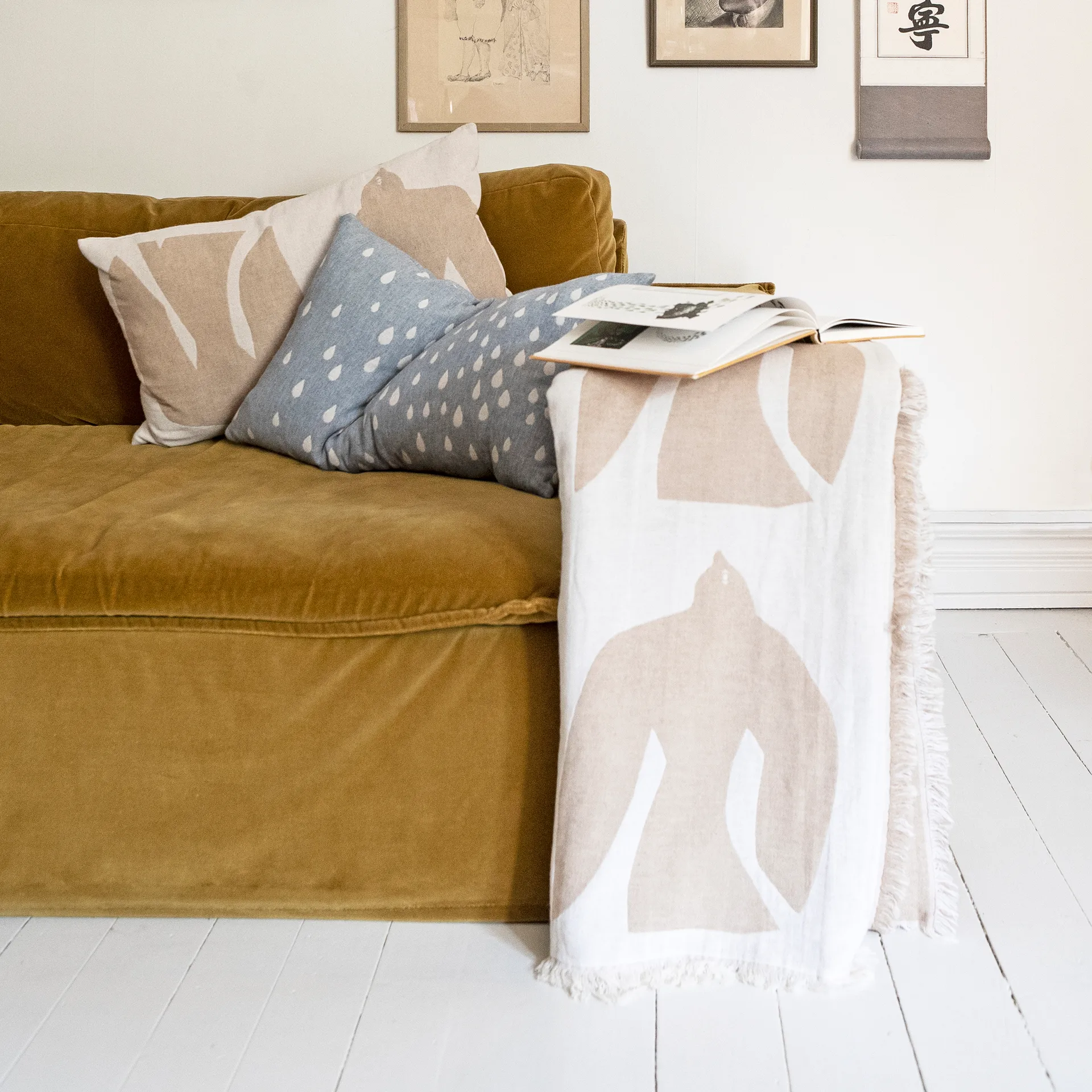 Couverture en laine Early bird 130 x 170 cm, Sand Brita Sweden
